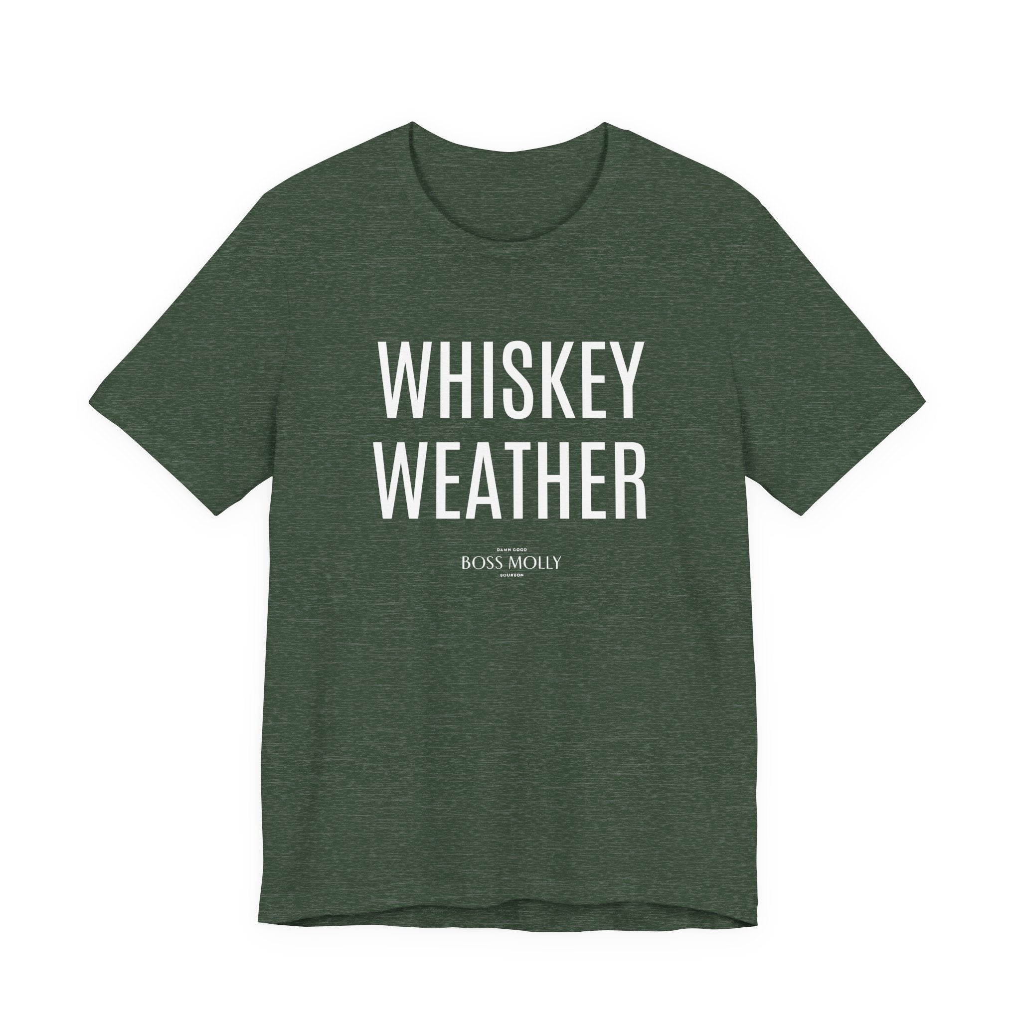 Whiskey Weather Tee - Unisex Short Sleeve Shirt for Fall, Gift for Whiskey Lovers, Autumn Apparel
