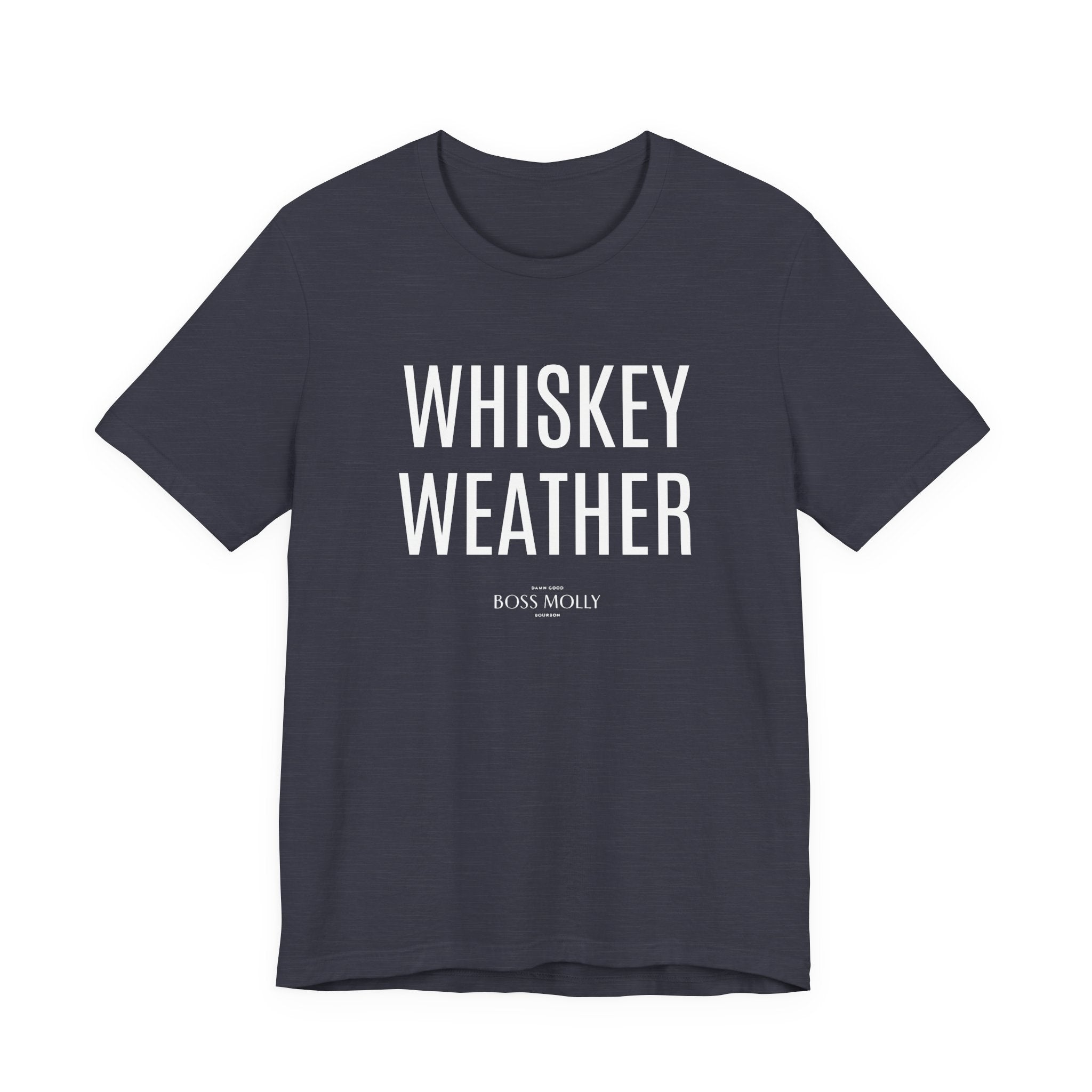 Whiskey Weather Tee - Unisex Short Sleeve Shirt for Fall, Gift for Whiskey Lovers, Autumn Apparel