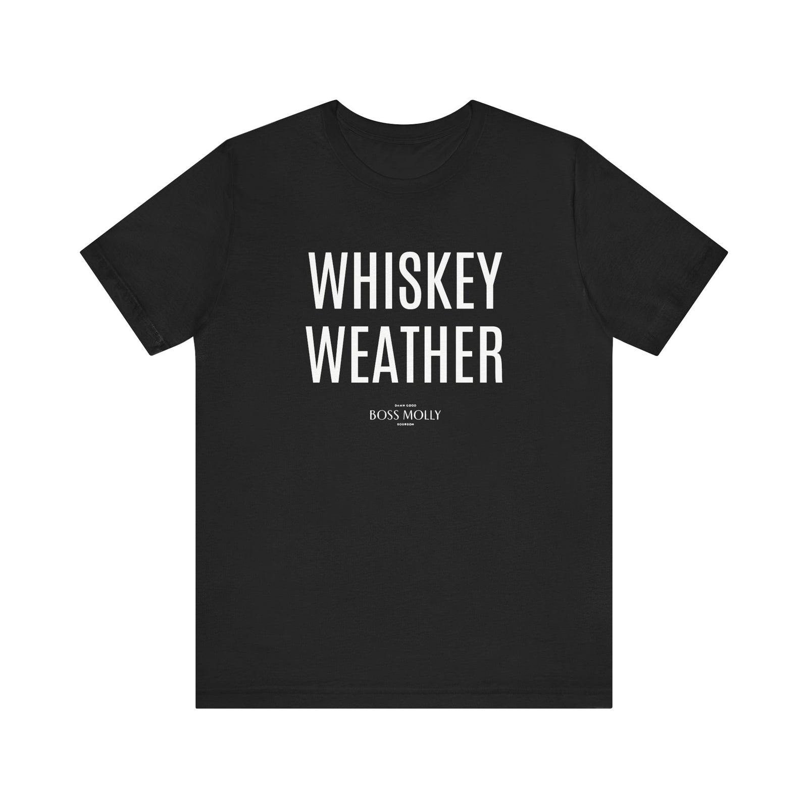 Whiskey Weather Tee - Unisex Short Sleeve Shirt for Fall, Gift for Whiskey Lovers, Autumn Apparel