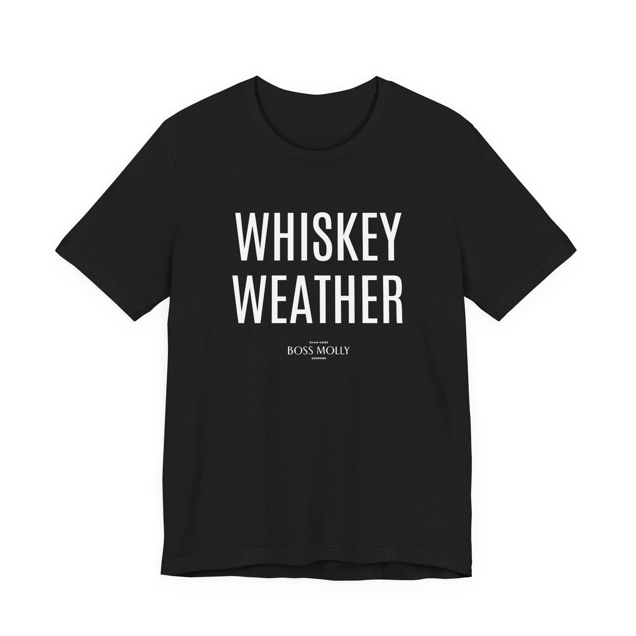 Whiskey Weather Tee - Unisex Short Sleeve Shirt for Fall, Gift for Whiskey Lovers, Autumn Apparel