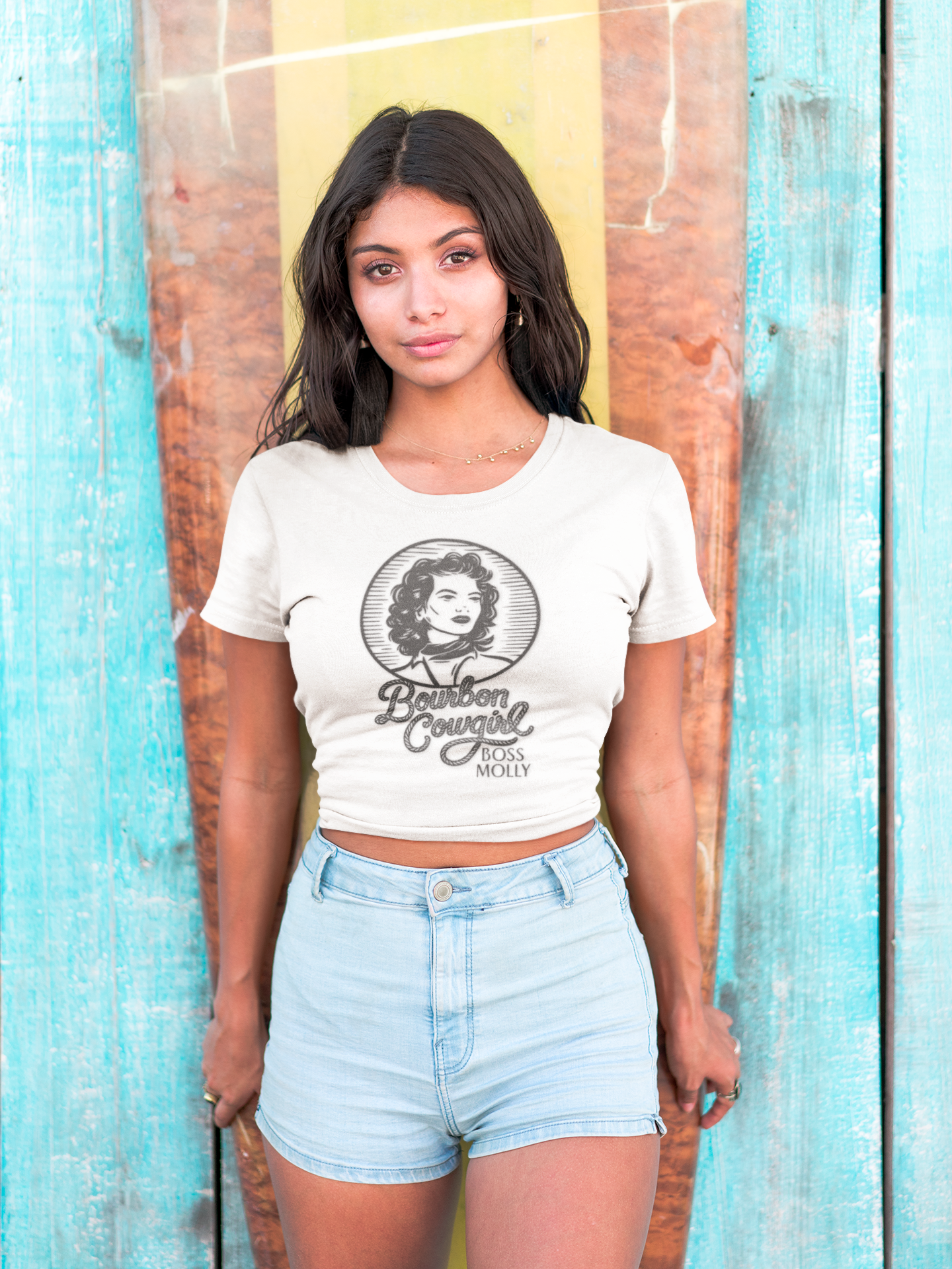 Bourbon Cowgirl Tee - Unisex Short Sleeve Shirt for Fall, Gift for Whiskey Lovers, Autumn Apparel