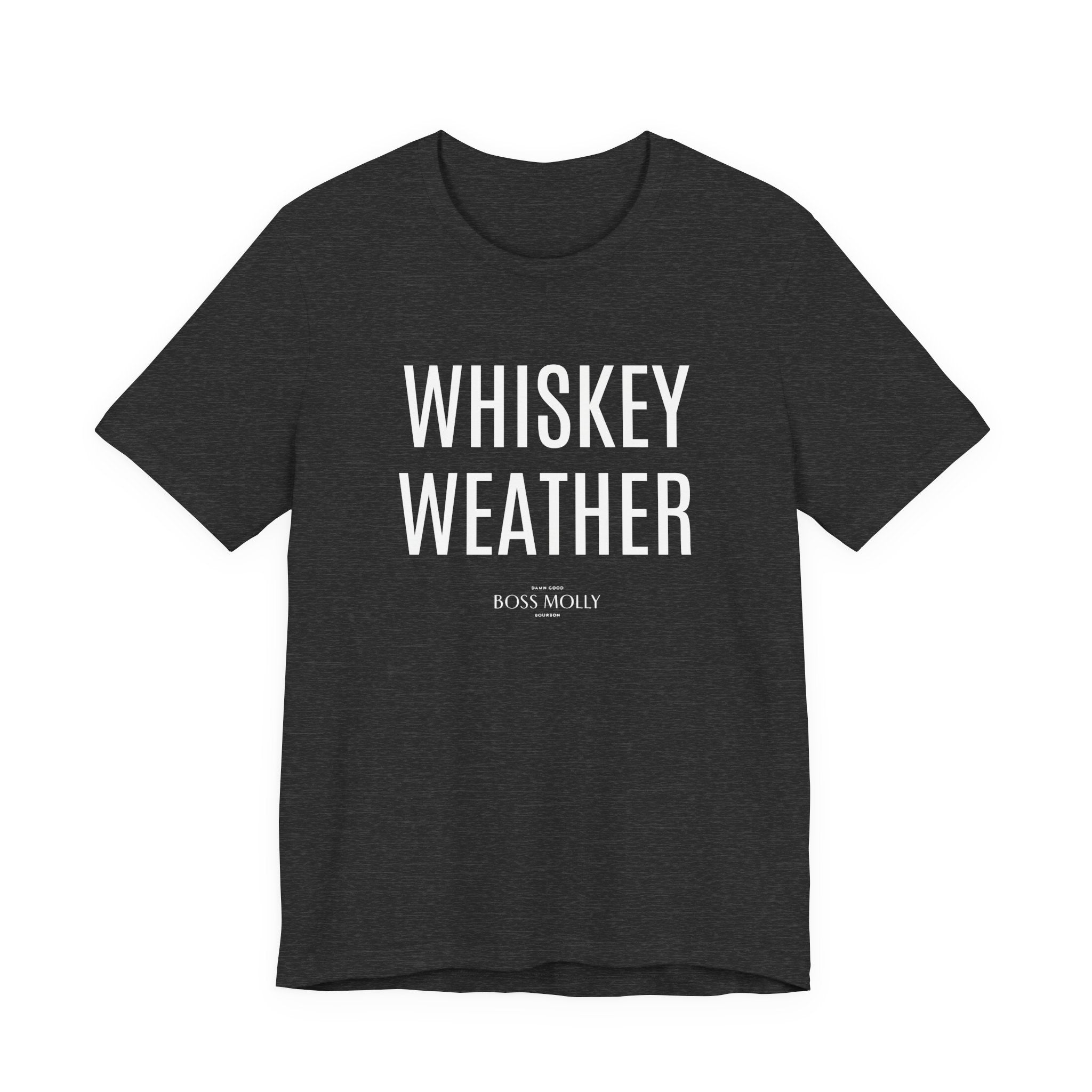 Whiskey Weather Tee - Unisex Short Sleeve Shirt for Fall, Gift for Whiskey Lovers, Autumn Apparel