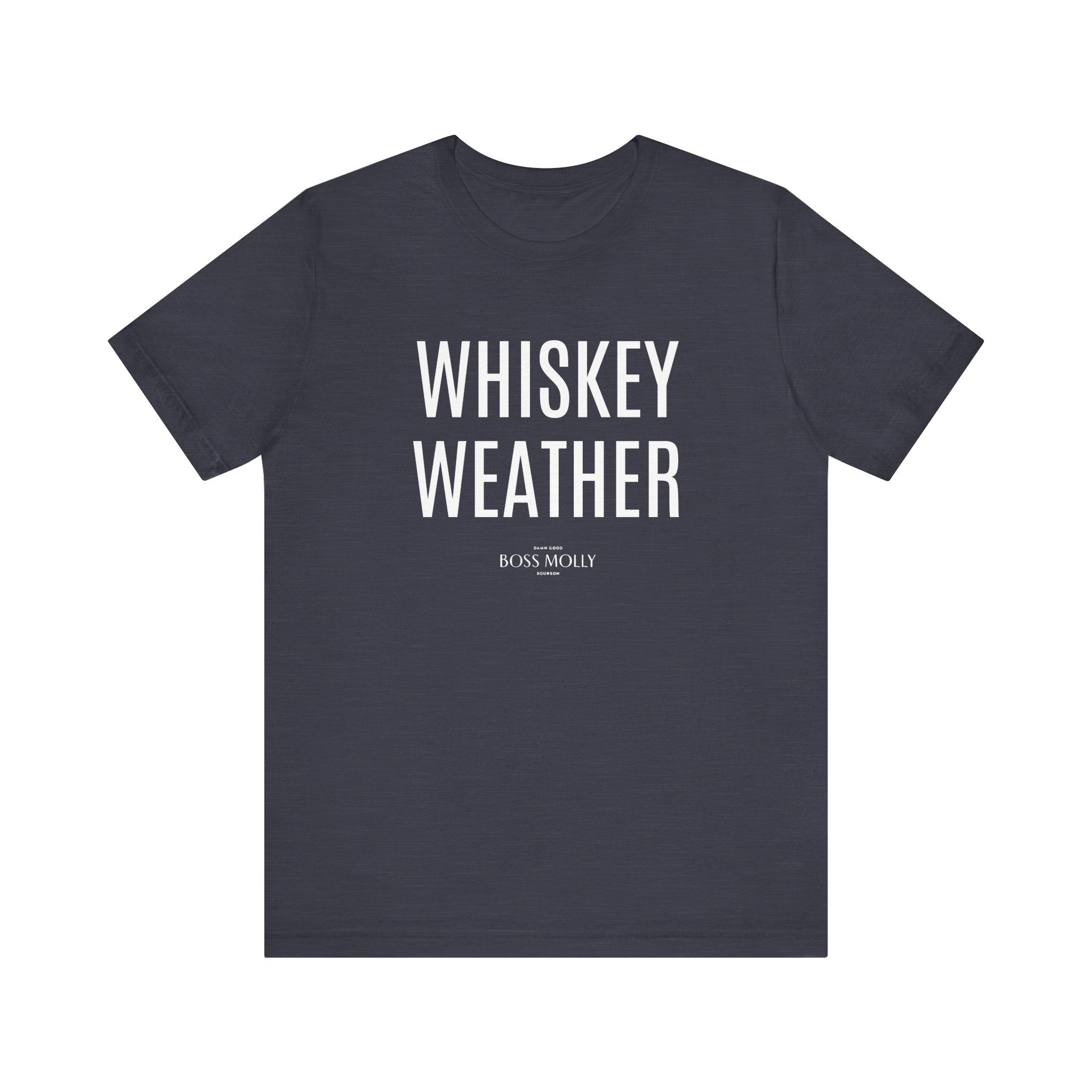 Whiskey Weather Tee - Unisex Short Sleeve Shirt for Fall, Gift for Whiskey Lovers, Autumn Apparel